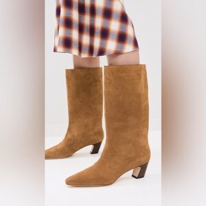 Loeffler Randall Cleo Kicked Heel Calf Boots Size 10